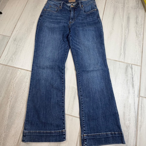 Kut from the Kloth Denim - Kut from the Kloth Kelsey Fab Ab Ankle Flare Jeans High Rise Blue Size 8